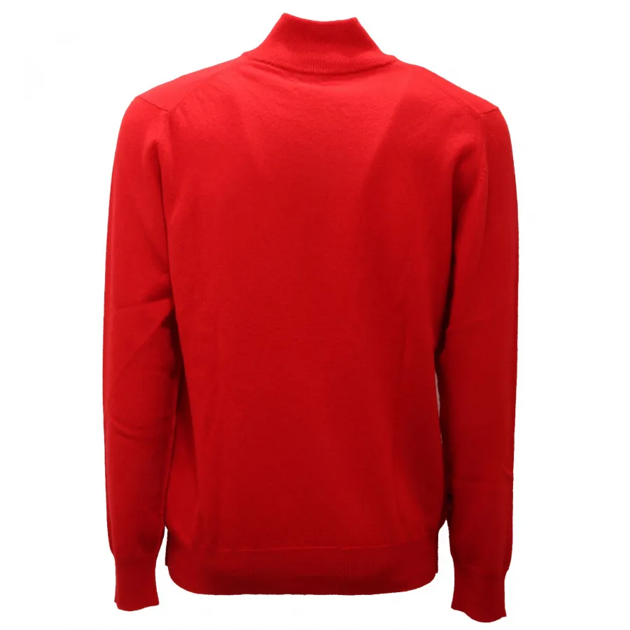 2529AF maglione uomo WOOLRICH red wool sweater man