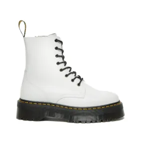 Anfibio platform Dr. Martens Jadon bianco in pelle smooth