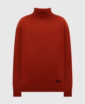 A.P.C Maglione Walter in lana arancione WVBDKM23248