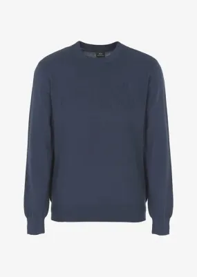 Armani Exchange maglione girocollo misto lana uomo