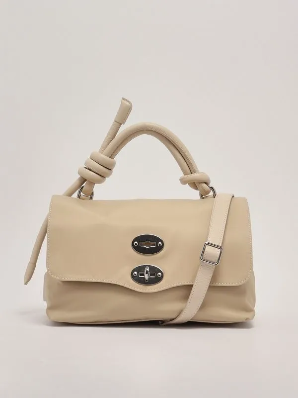 Borsa donna Zanellato Postina Tokyo S in nylon Beige