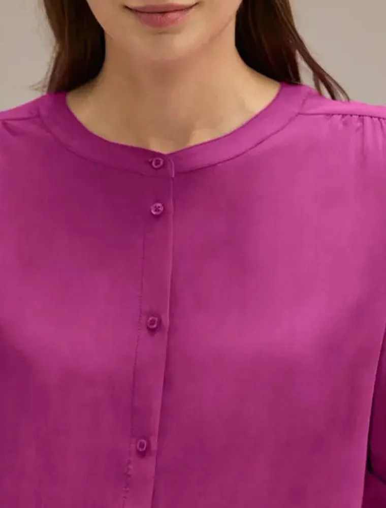 Camicia Manica Lunga Casual Street One - Fucsia