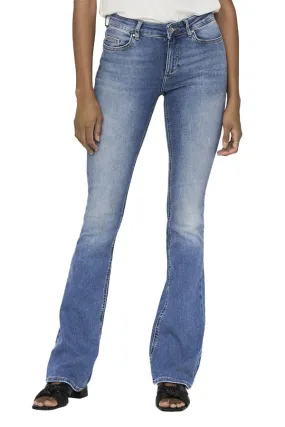 ----------Flared Blush Denim Jeans---------