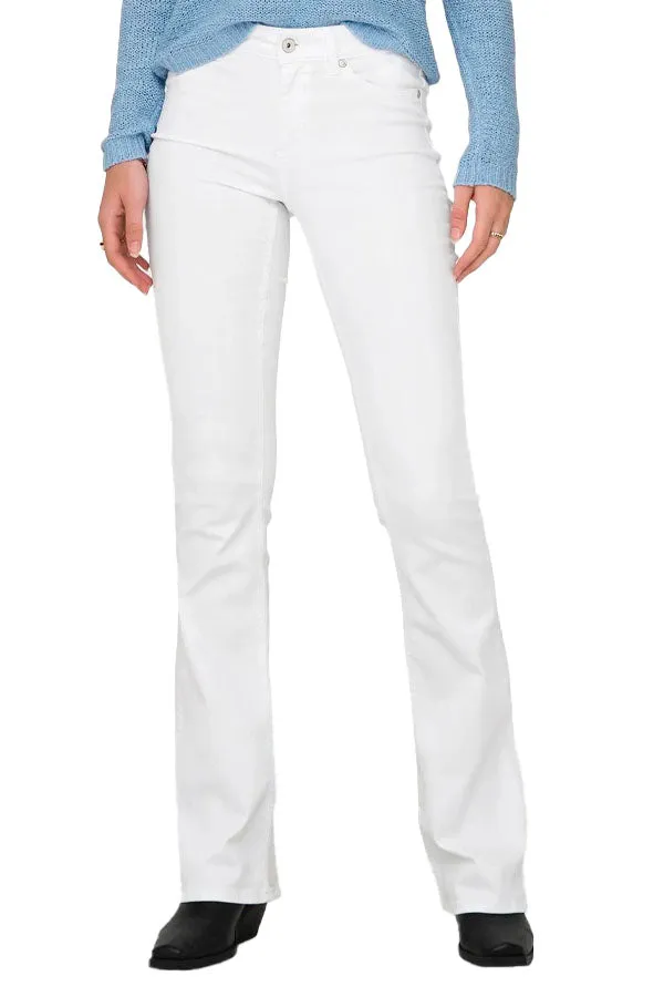 ----------Flared Fit Mid Waist Jeans---------