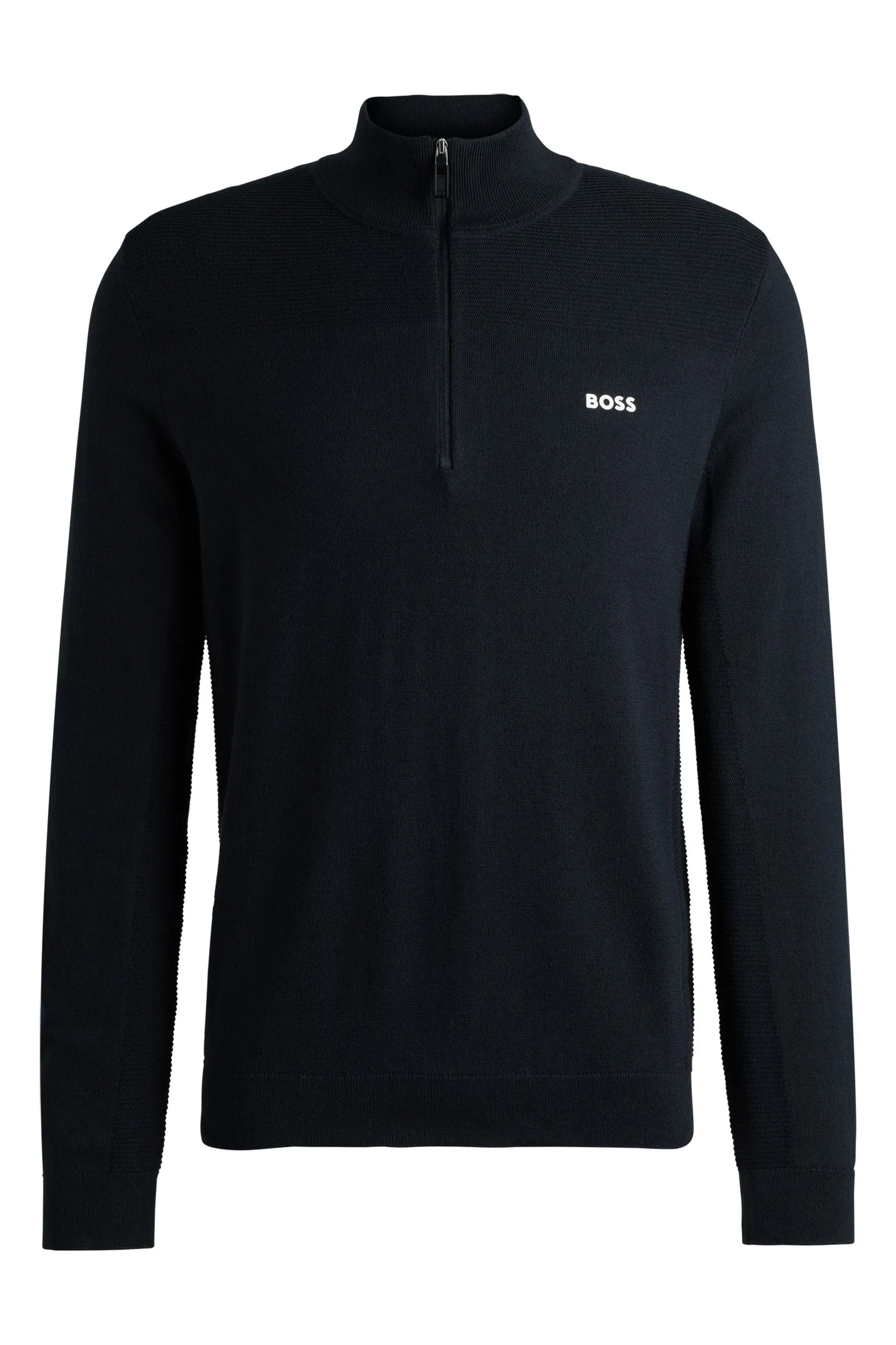 Maglione BOSS Quarter Zip in tessuto Dry-Flex    