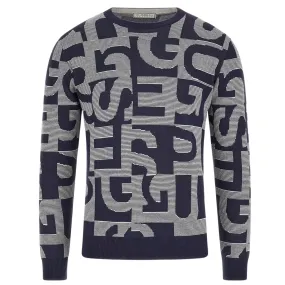 Maglione Guess logo all over