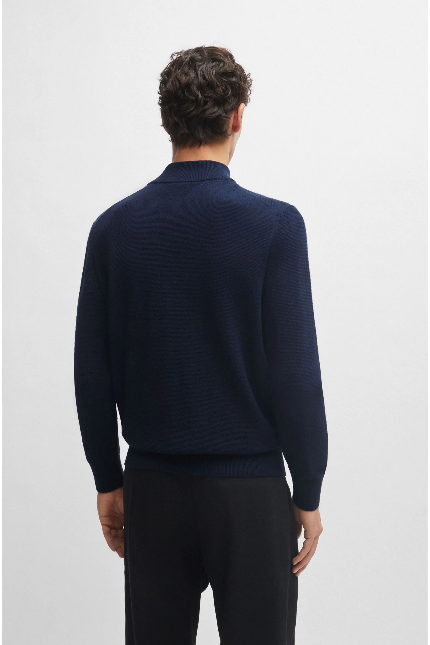 Maglione lavorato a maglia BOSS Quarter Zip Premium    