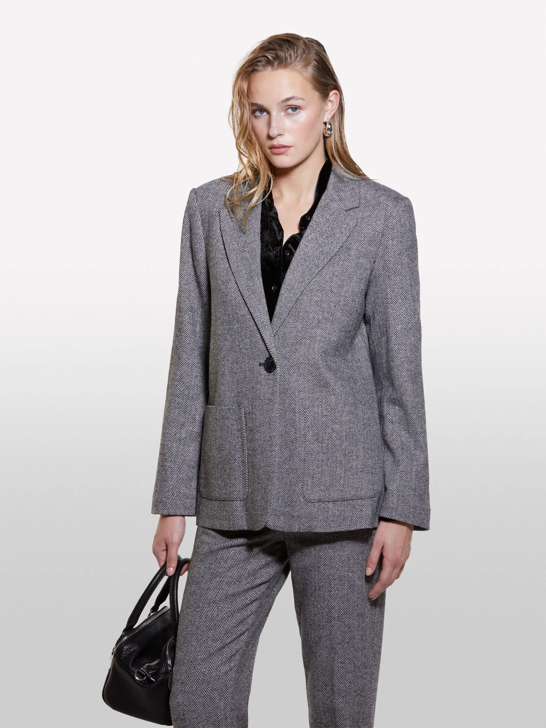 Nuovi arrivi      Blazer grigio in misto lana