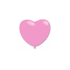 Palloncini Cuore Biodegradabili Lattice Colore Rosa Standard 25 Cm 100 PZ