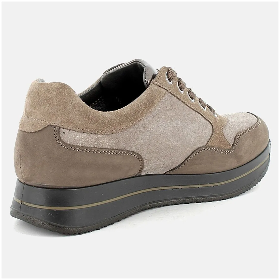 Scarpa sportiva donna Igi&Co beige effetto pixel con gore-tex