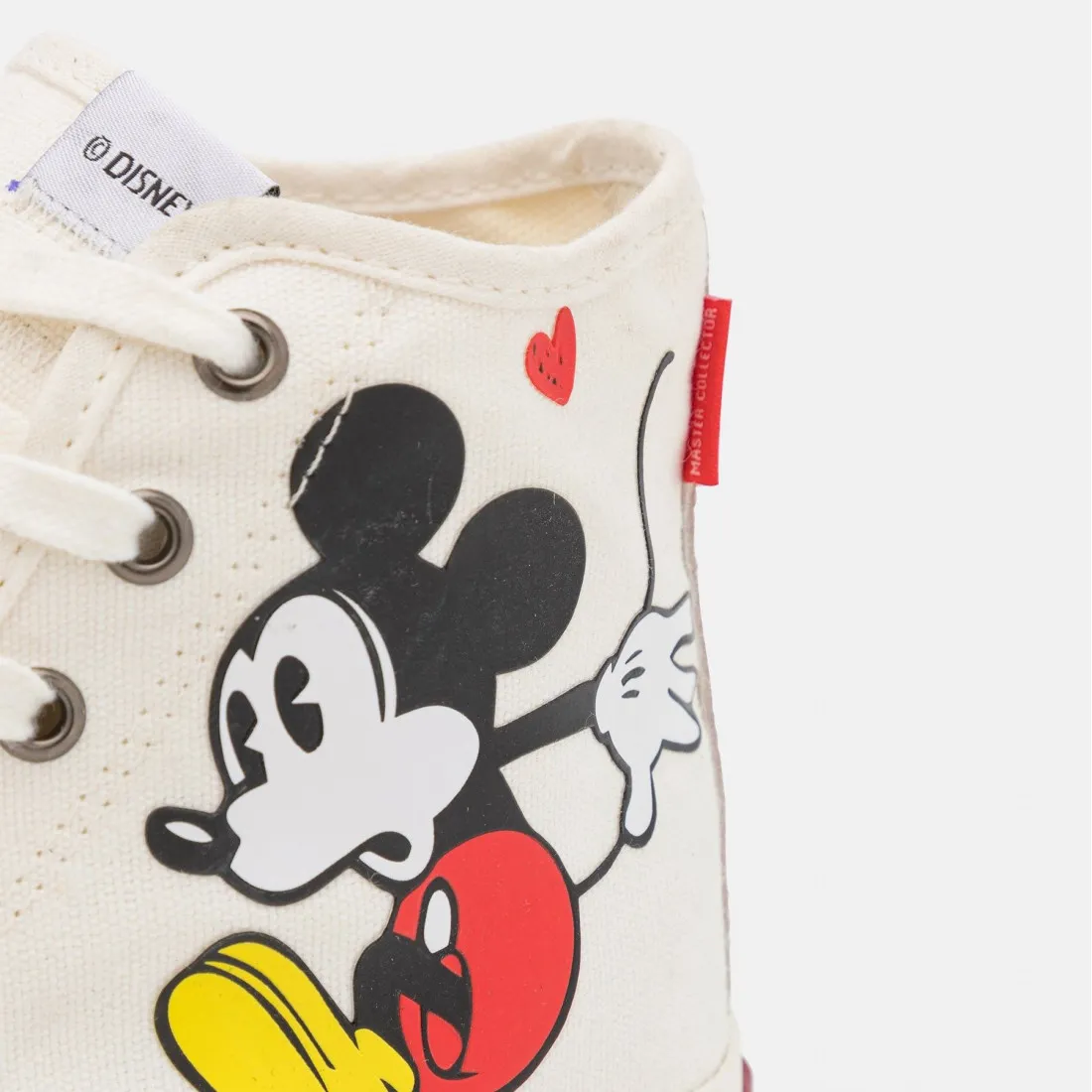 Sneaker high-top MOA Master collector Topolino panna