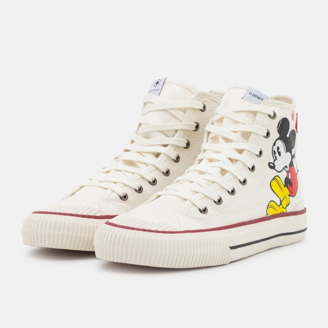 Sneaker high-top MOA Master collector Topolino panna