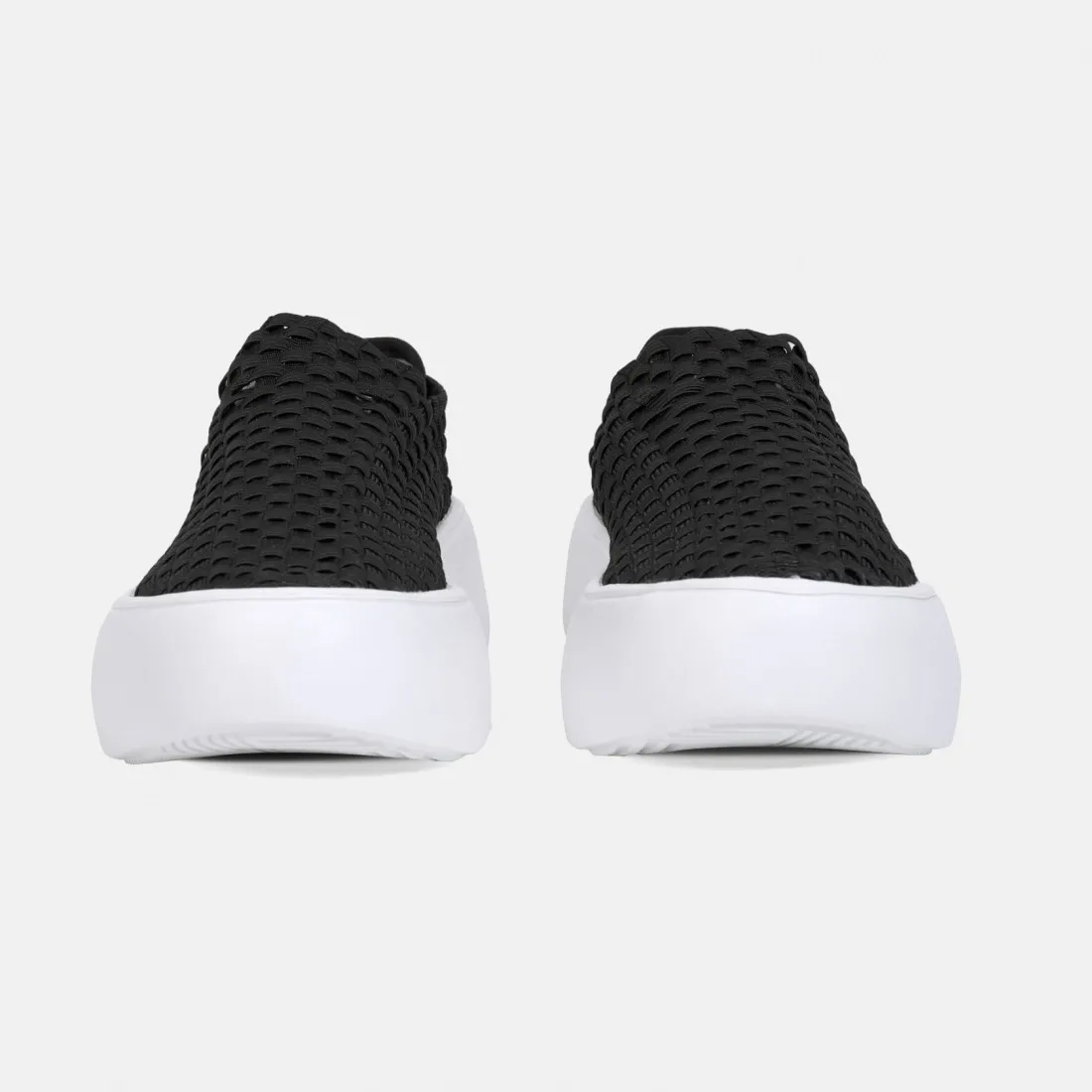 Sneaker slip on Fessura Cloud Net nera in elastico intrecciato