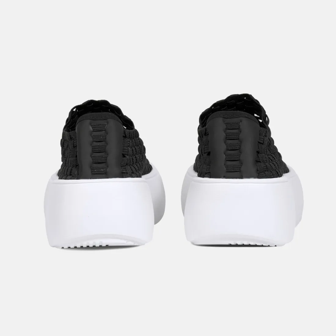 Sneaker slip on Fessura Cloud Net nera in elastico intrecciato