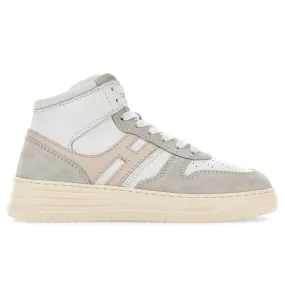 Sneakers Hi Top da donna Hogan H630 bianche e rosa