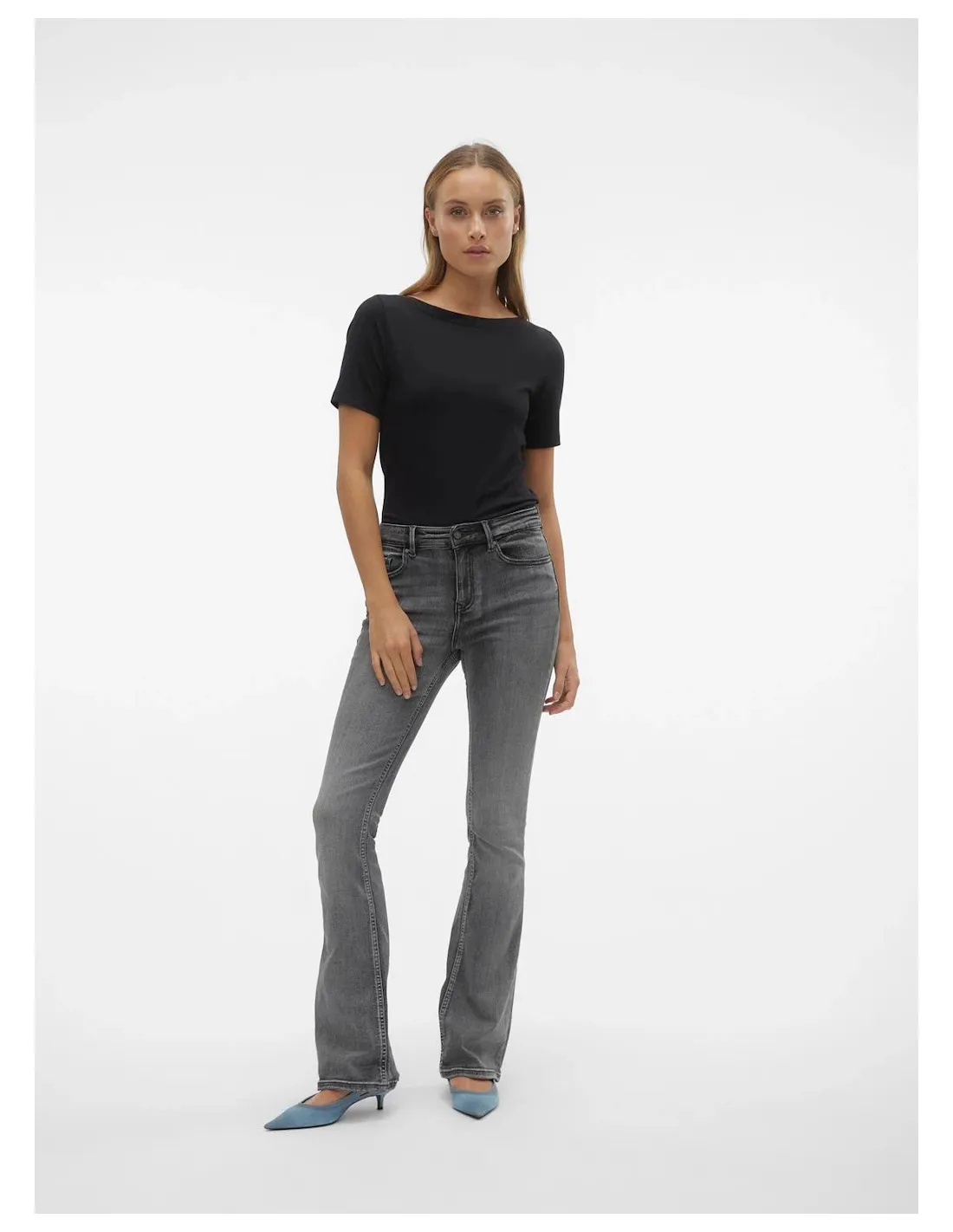 VERO MODA DONNA FLASH MR FLARED JEANS LI213 GA NOO